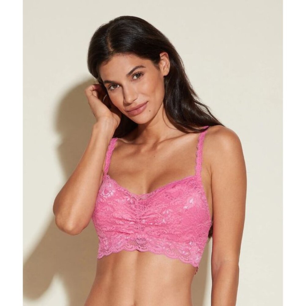 Cosabella Never Say Never Sweetie Padded Bralette Rani Pink Size Medium